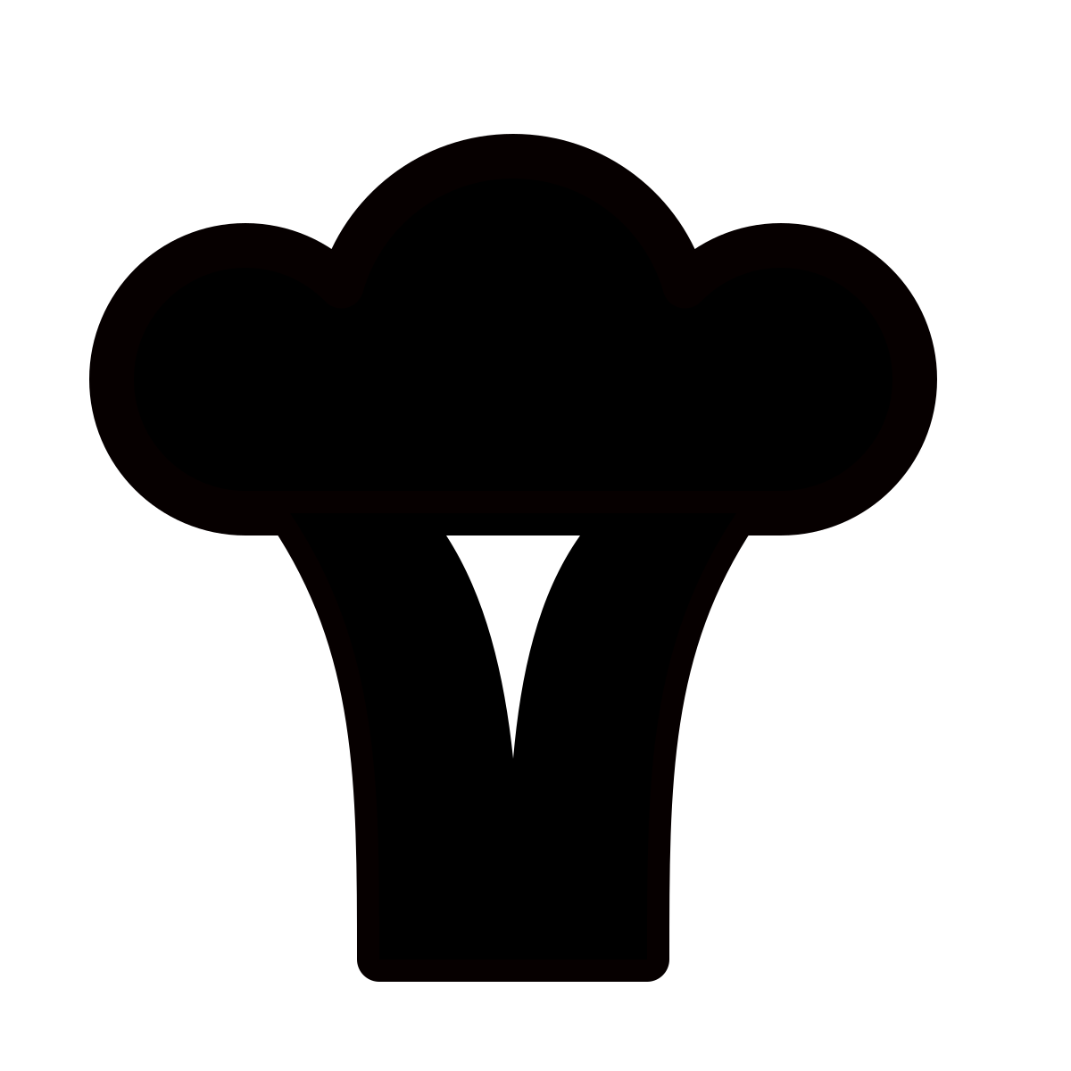 forma thin filled style broccoli icon
