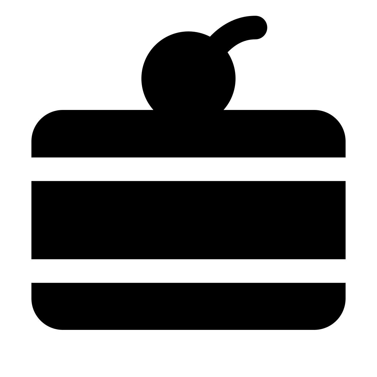 forma thin filled style 케이크 icon