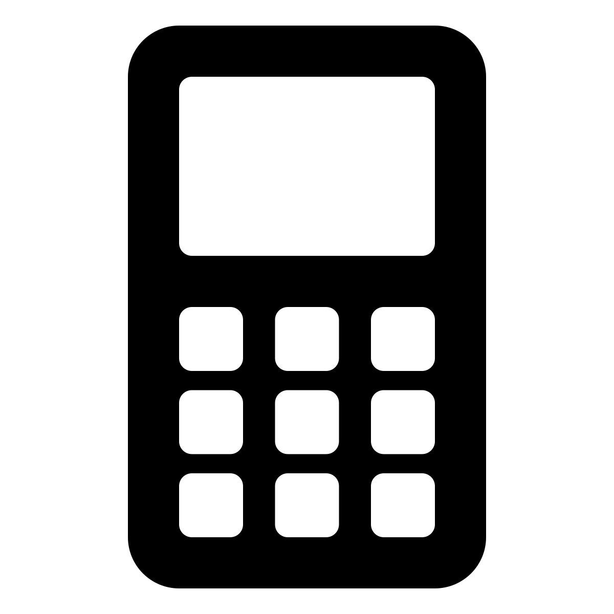 forma thin filled style telefono cellulare icon