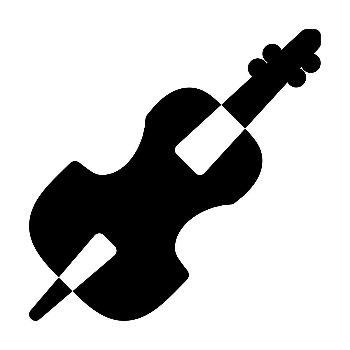 forma thin filled style violonchelo icon