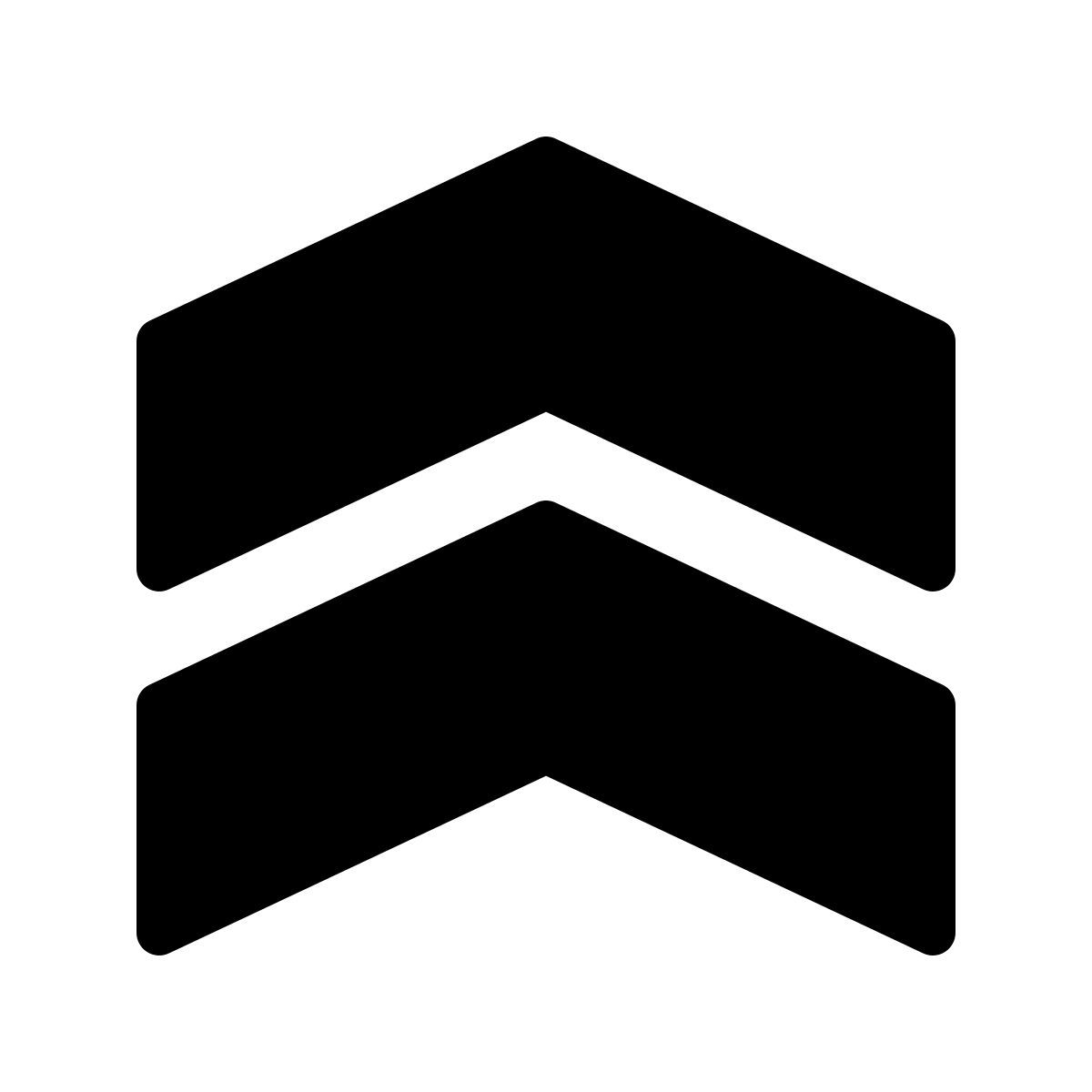 forma thin filled style 갈매기 표 수장 icon