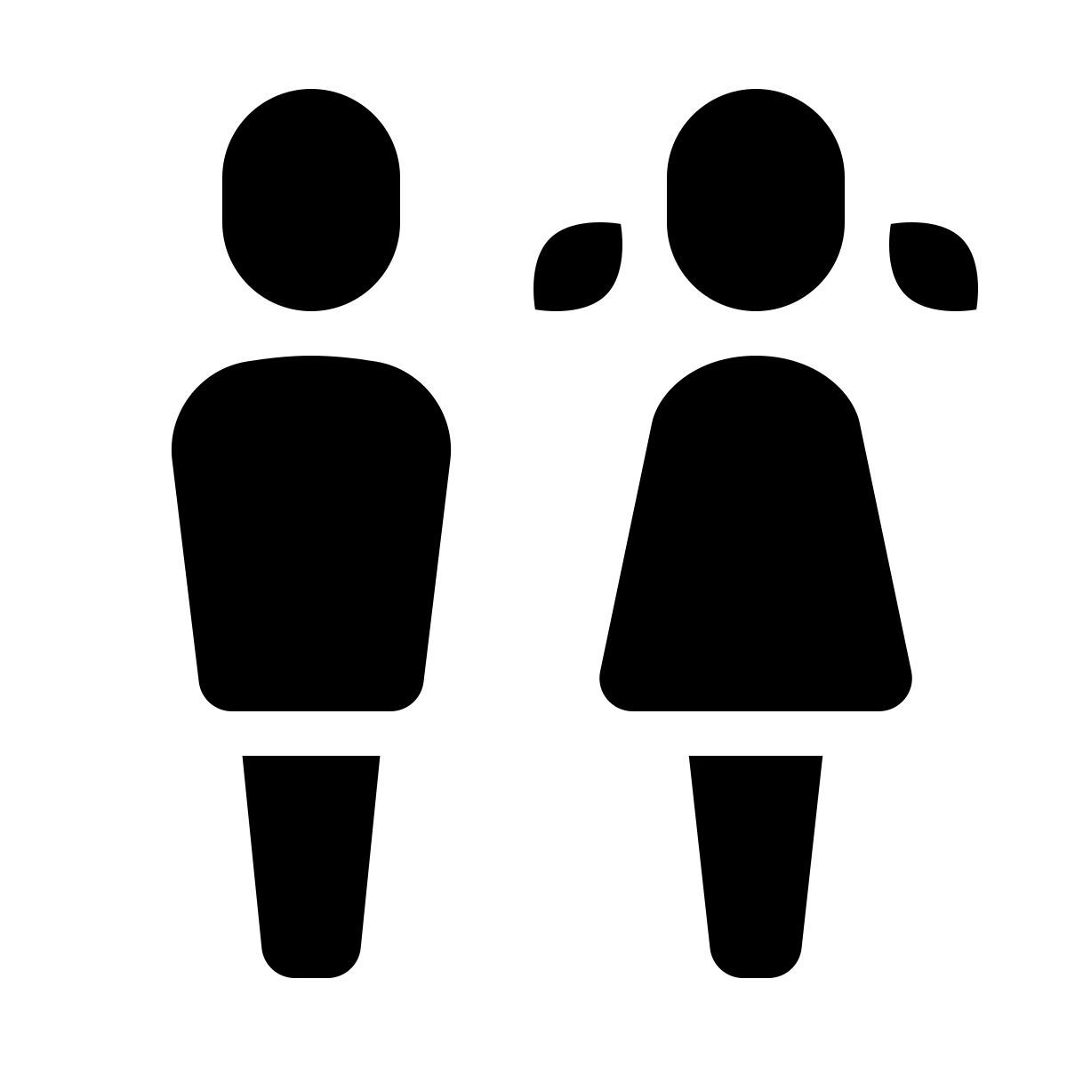 forma thin filled style niños icon