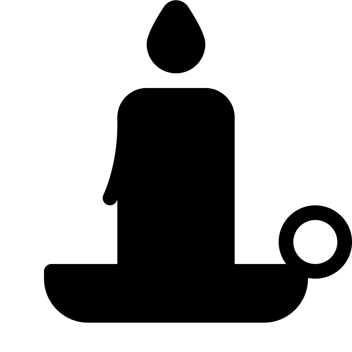 forma thin filled style 크리스마스 캔들 icon