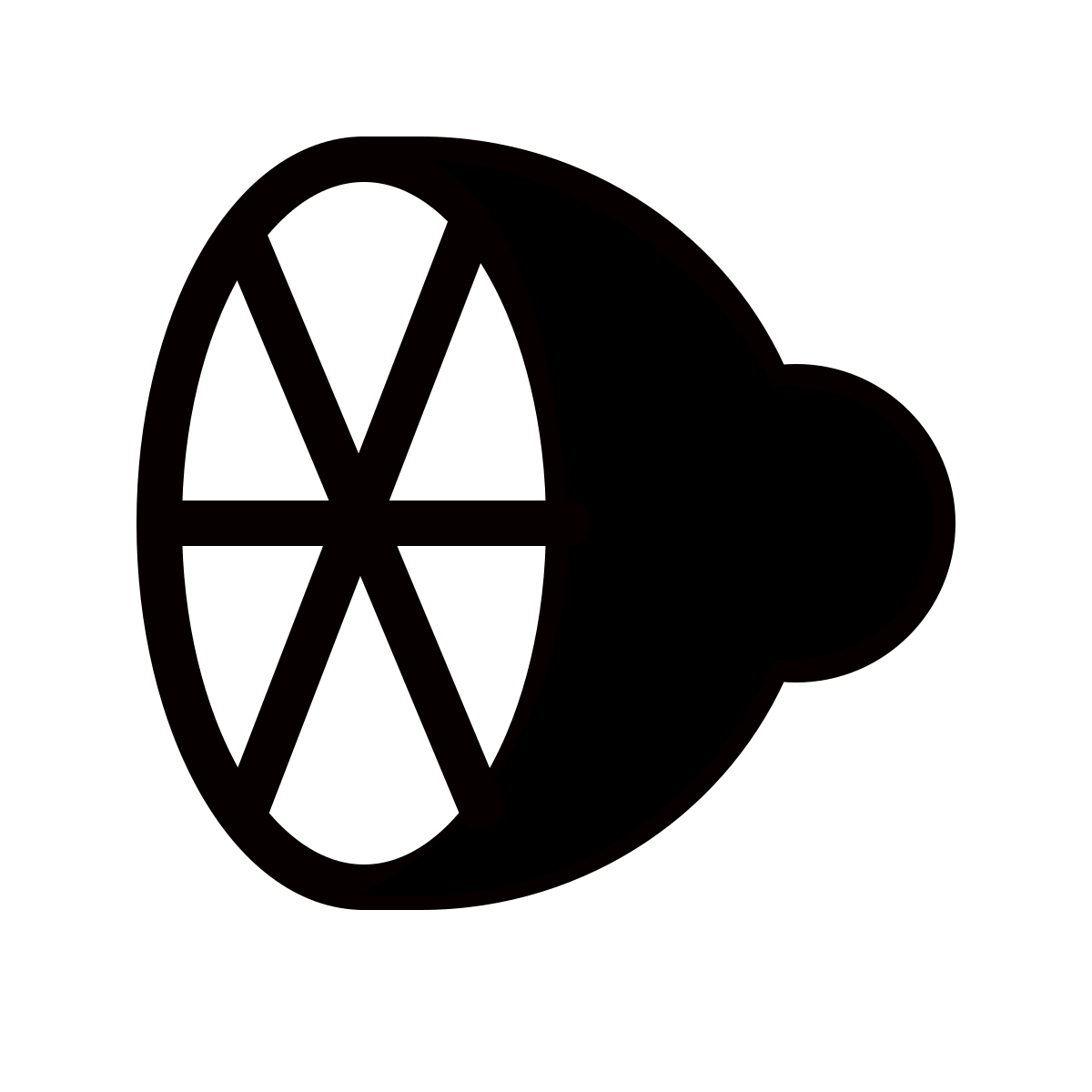 forma thin filled style citrus icon