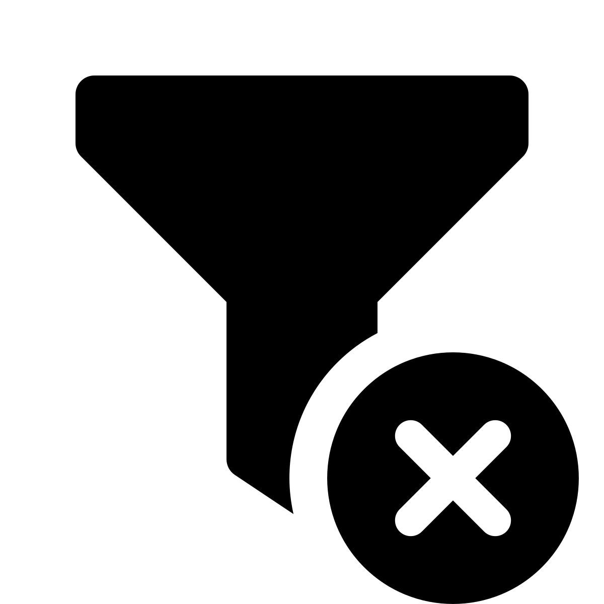 forma thin filled style effacer les filtres icon