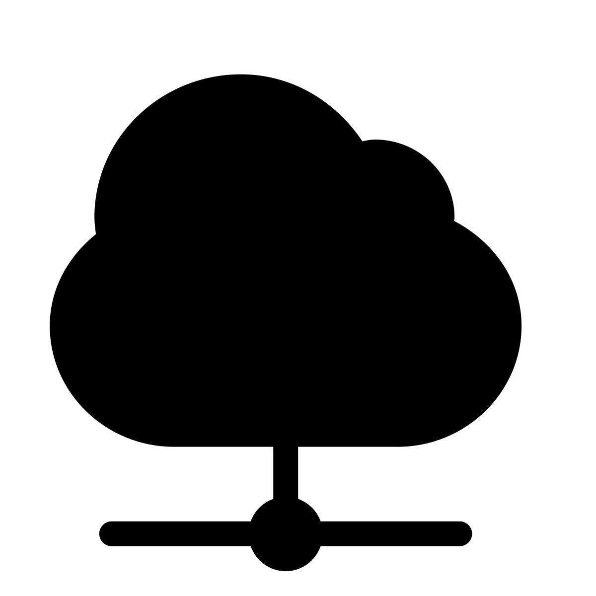 forma thin filled style 云连接 icon