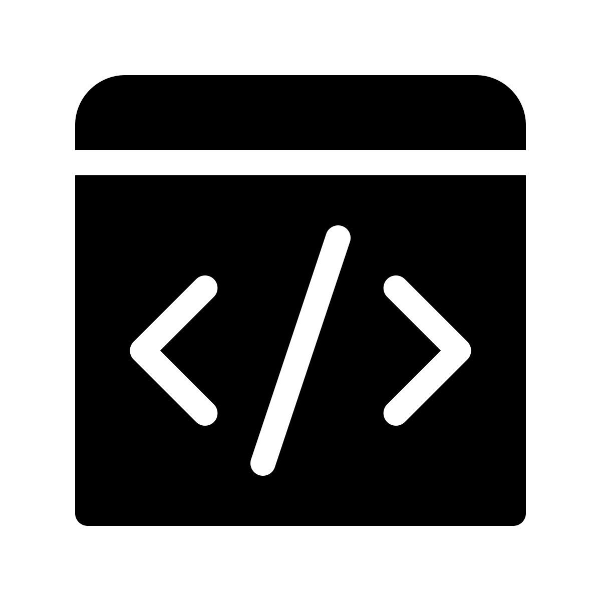 forma thin filled style code icon