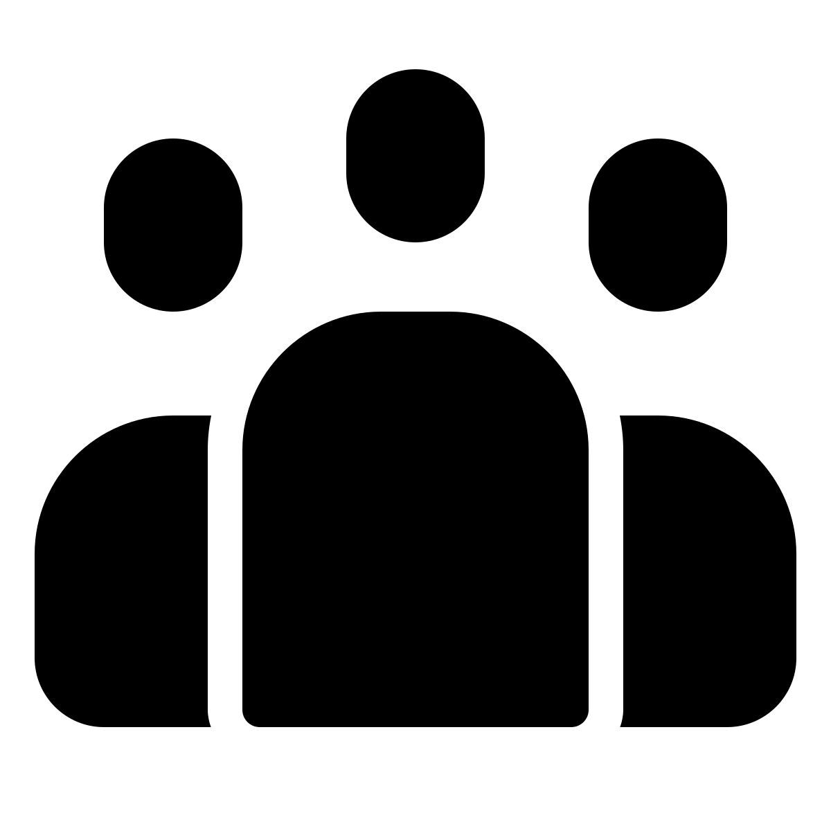 forma thin filled style llamada de conferencia icon