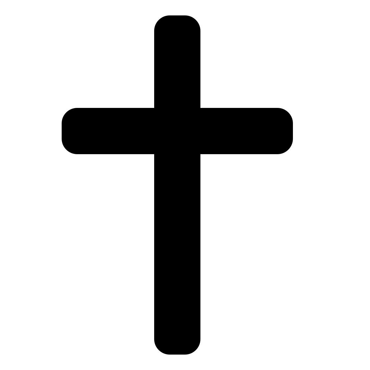 forma thin filled style 십자가 icon