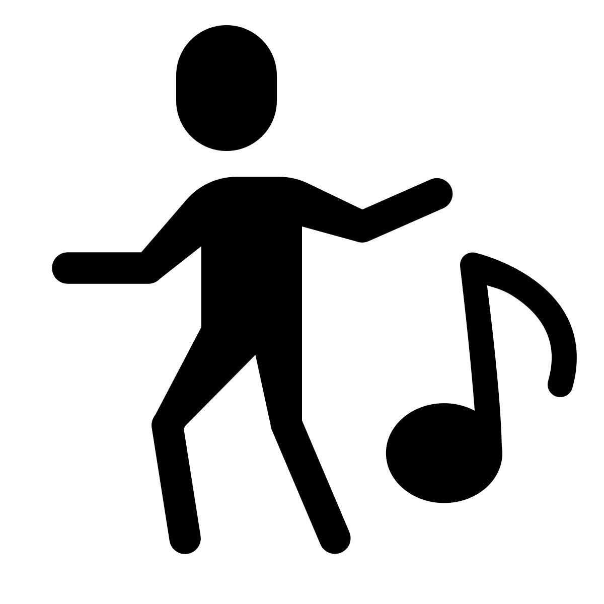 forma thin filled style bailando icon