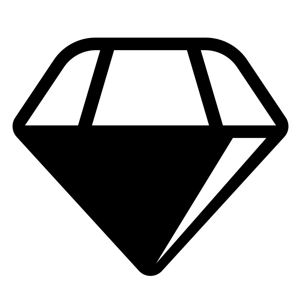 forma thin filled style 钻石 icon
