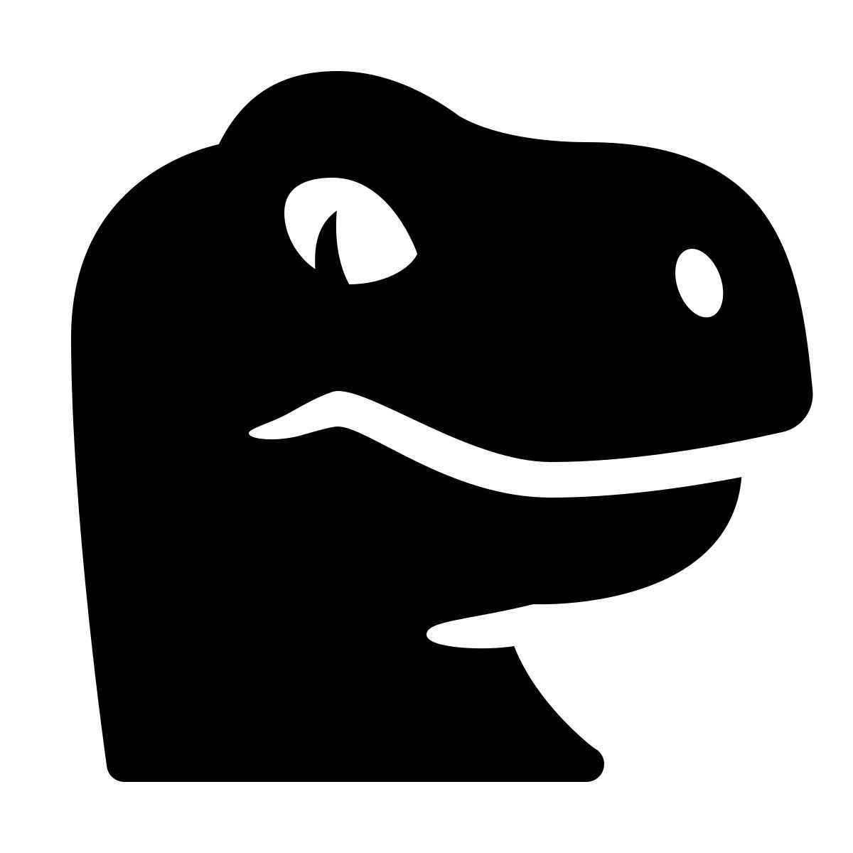 forma thin filled style dinosaurier icon