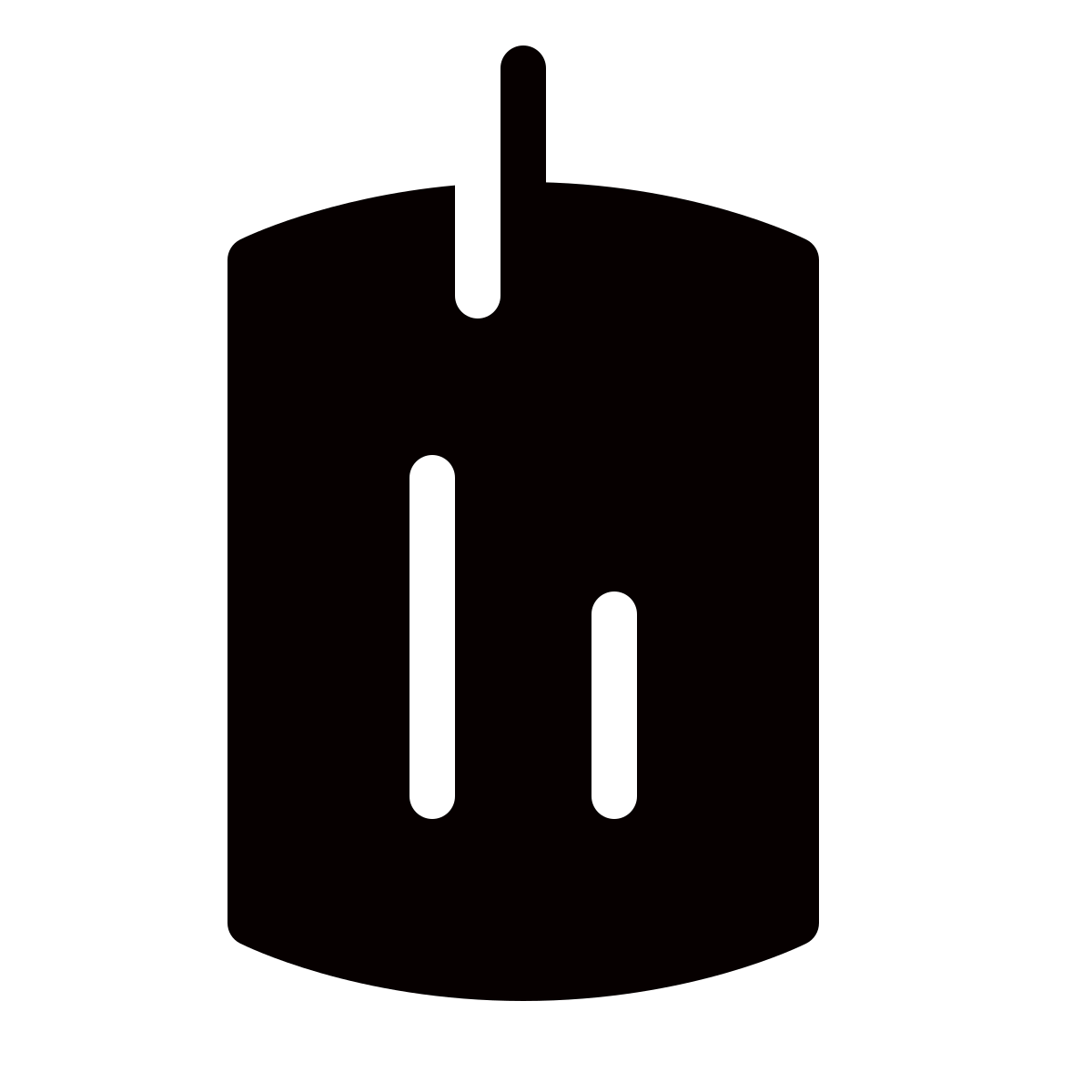 forma thin filled style dog tag icon