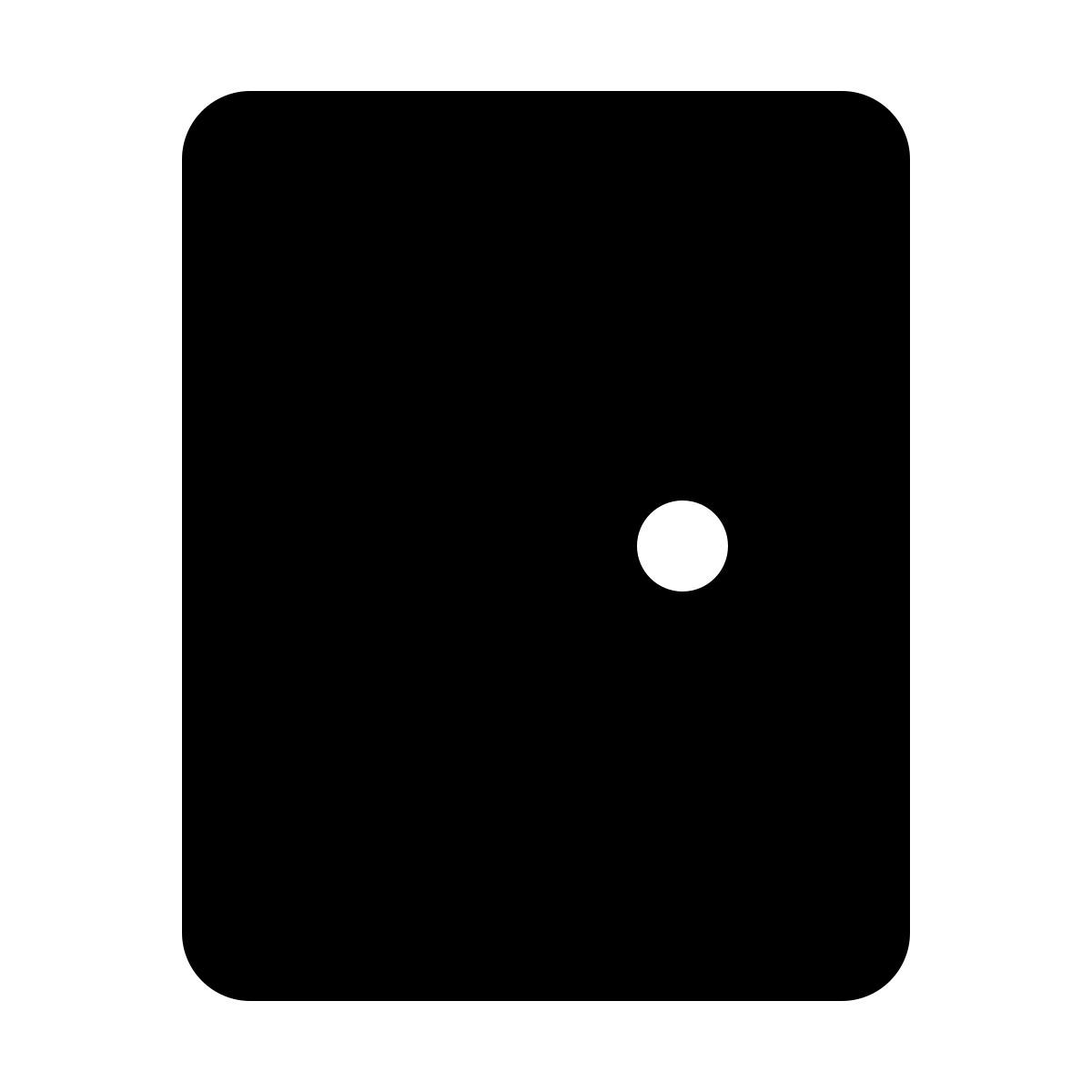 forma thin filled style porte fermée icon