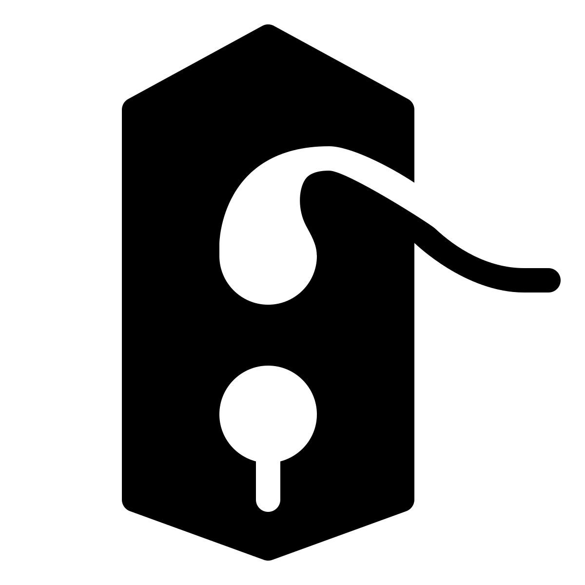 forma thin filled style door handle icon