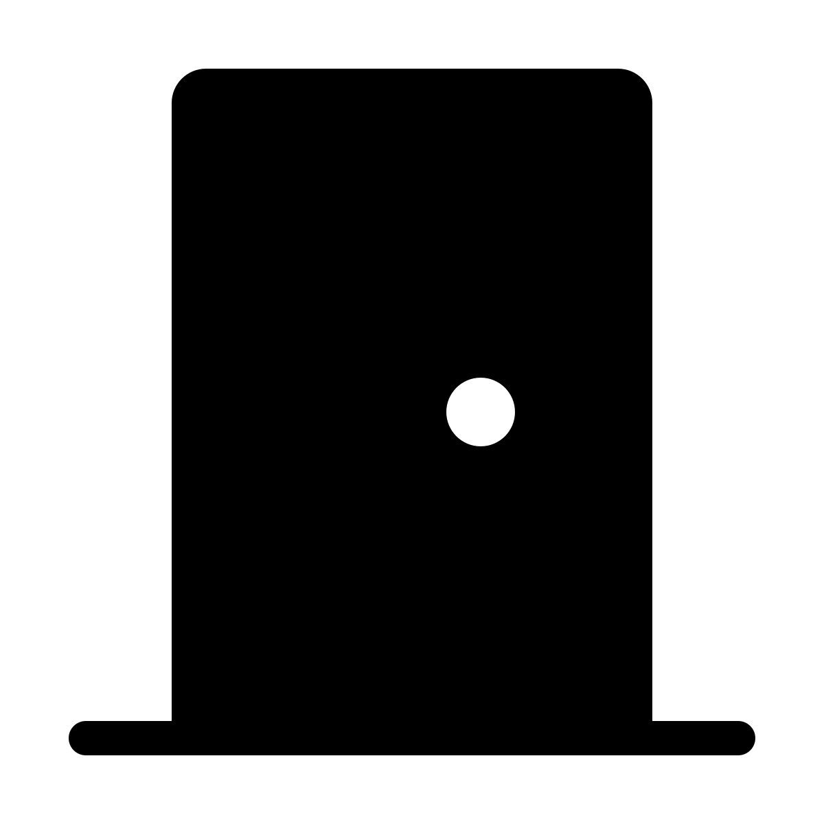 forma thin filled style puerta icon