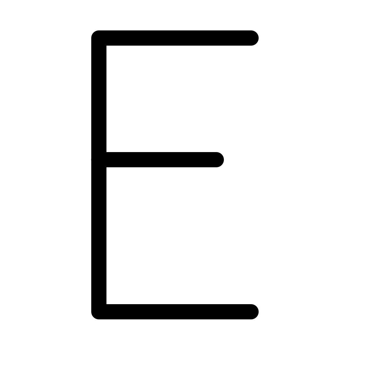 forma thin filled style e icon