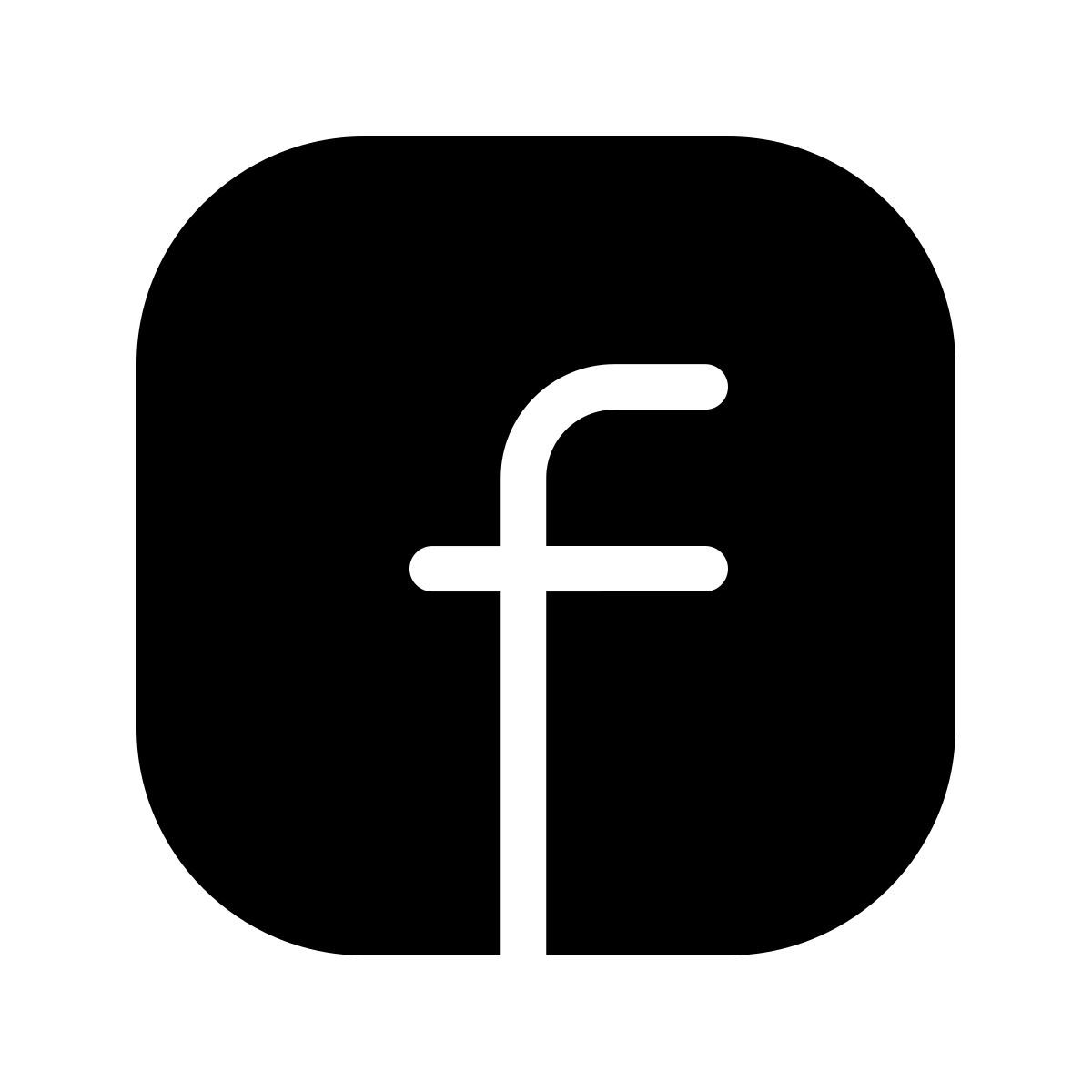 forma thin filled style facebook icon