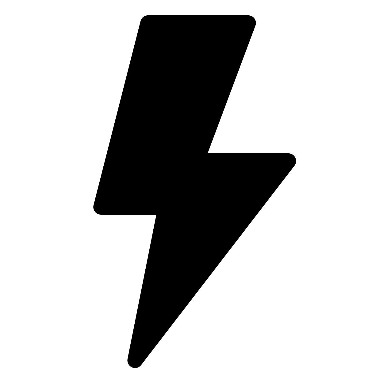 forma thin filled style flash on icon