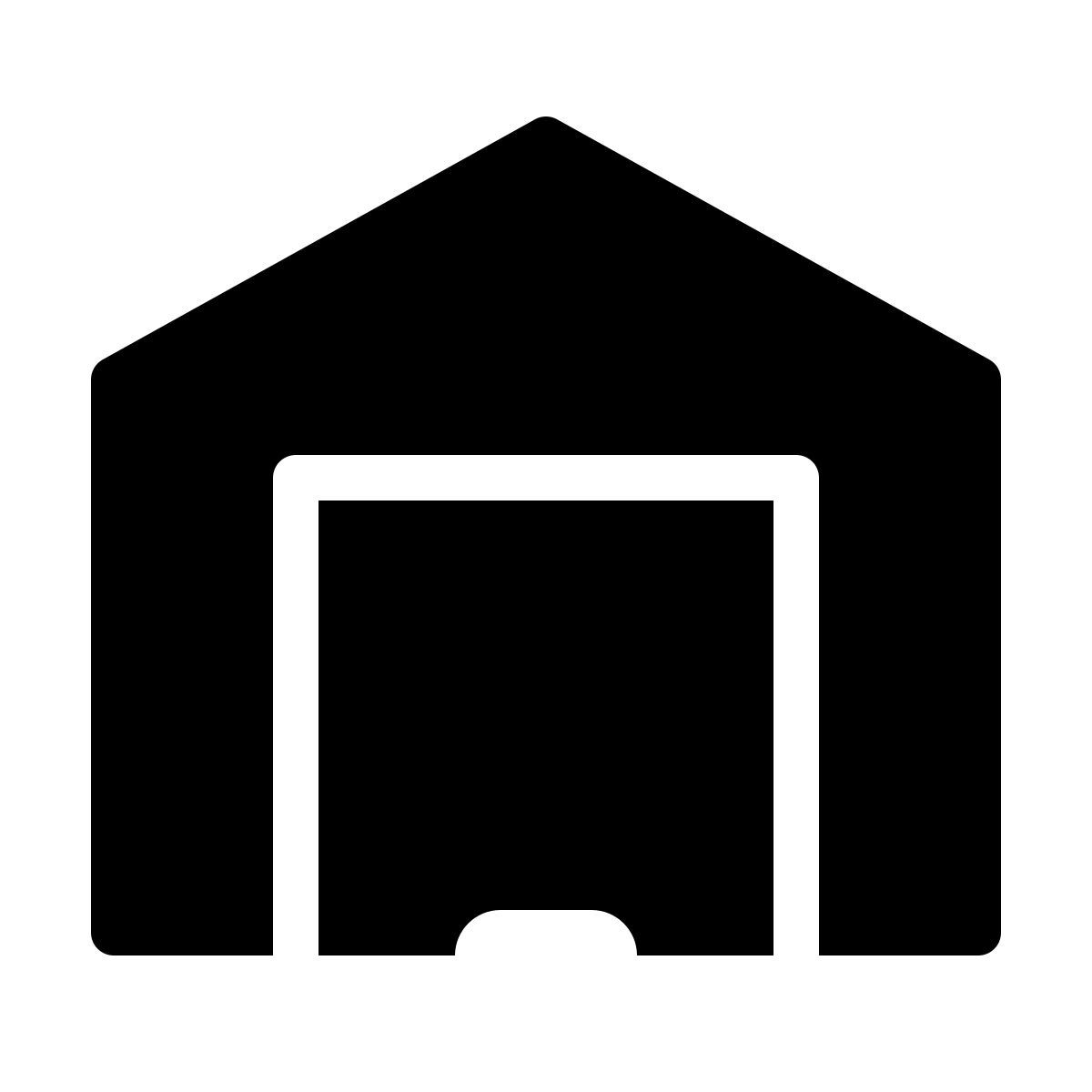 forma thin filled style garage chiuso icon