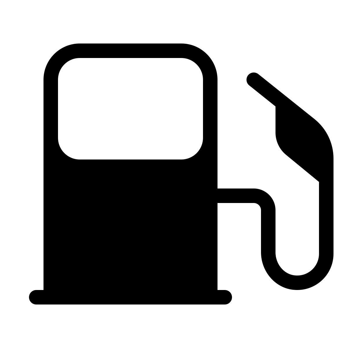 forma thin filled style benzinaio icon