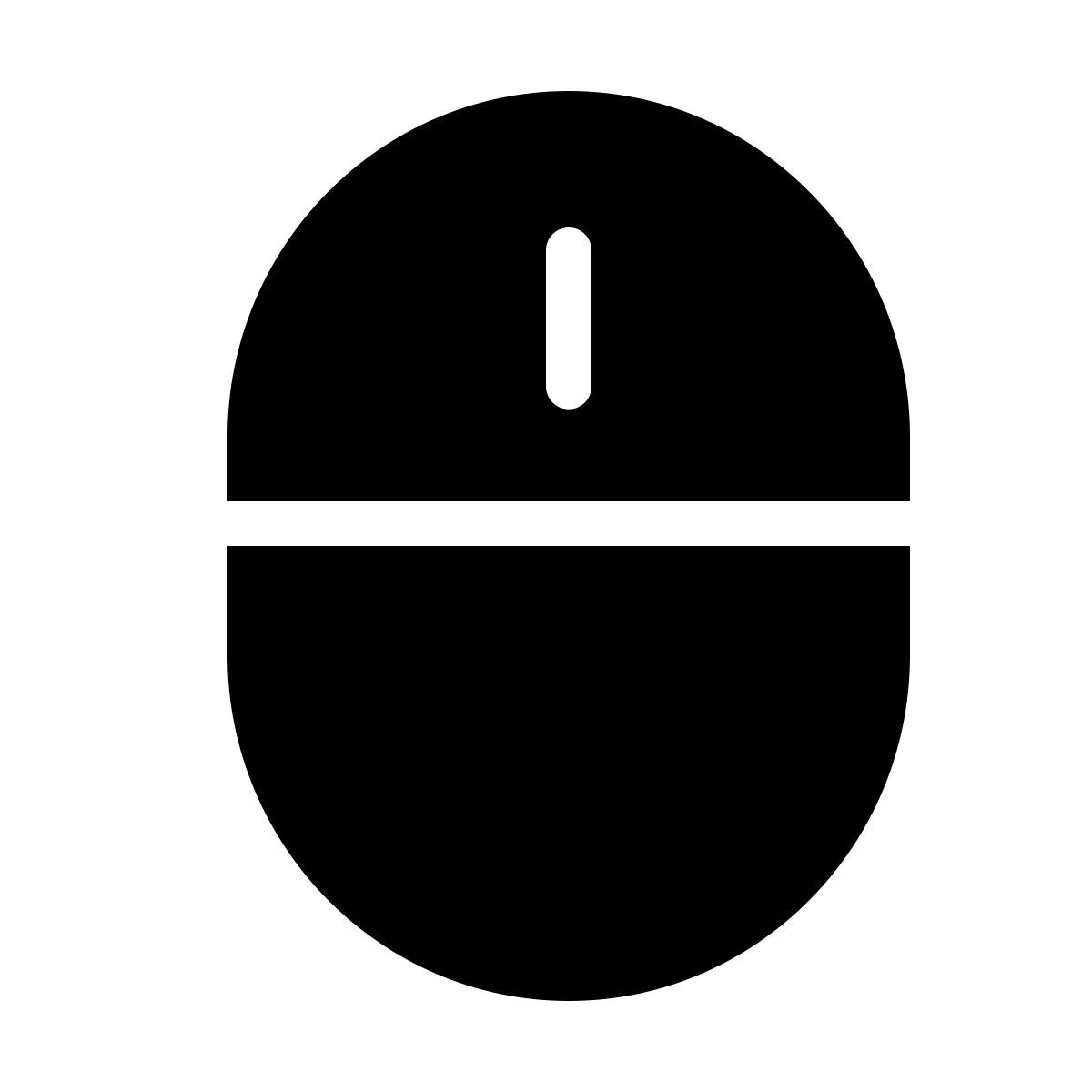 forma thin filled style computer mouse icon
