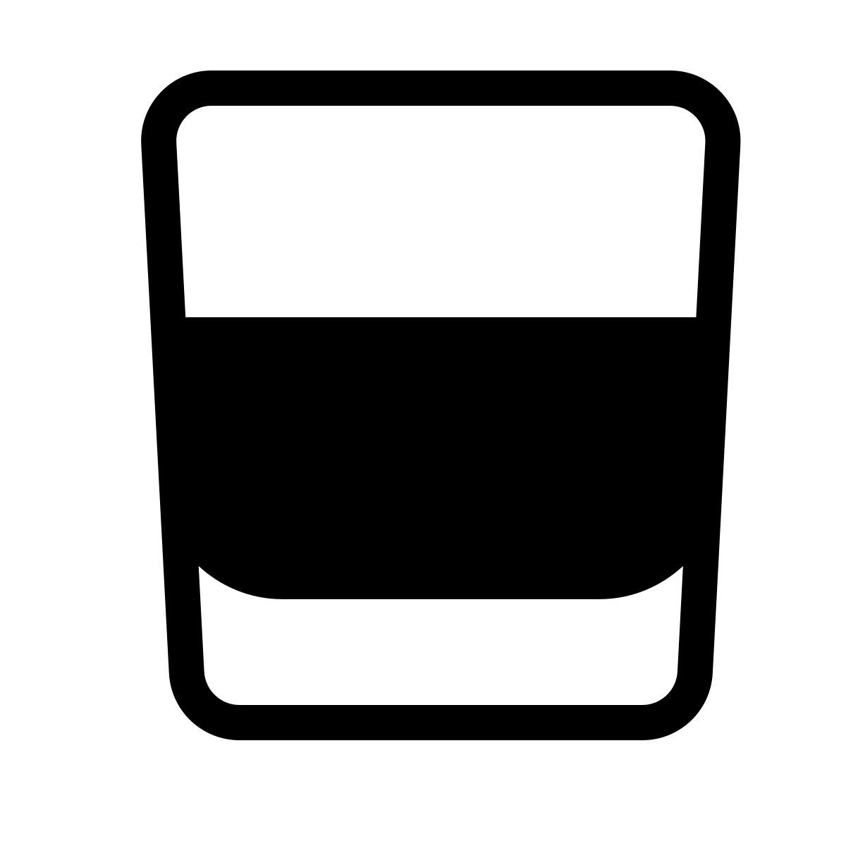 forma thin filled style 一杯威士忌 icon