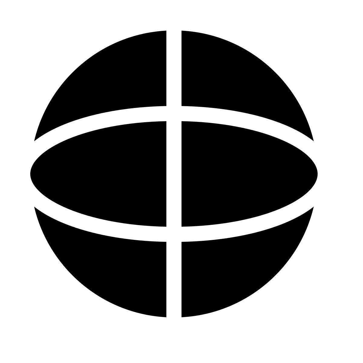 forma thin filled style globo icon