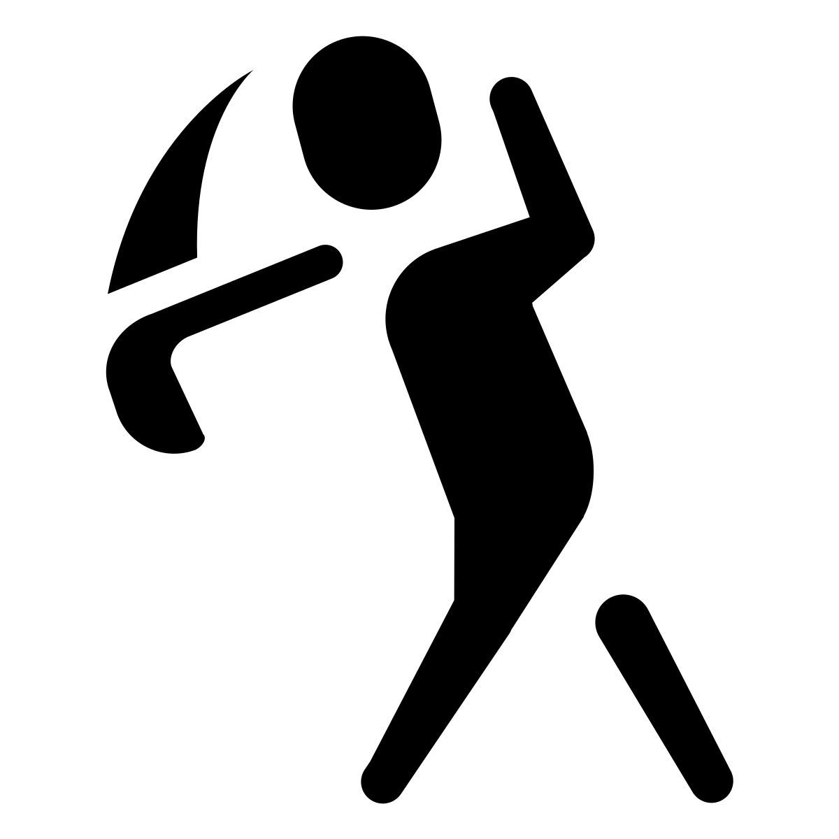 forma thin filled style golf icon