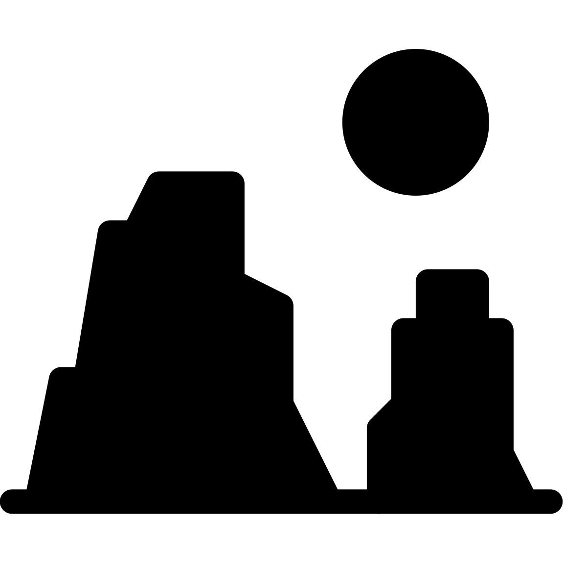 forma thin filled style 그랜드 캐년 icon