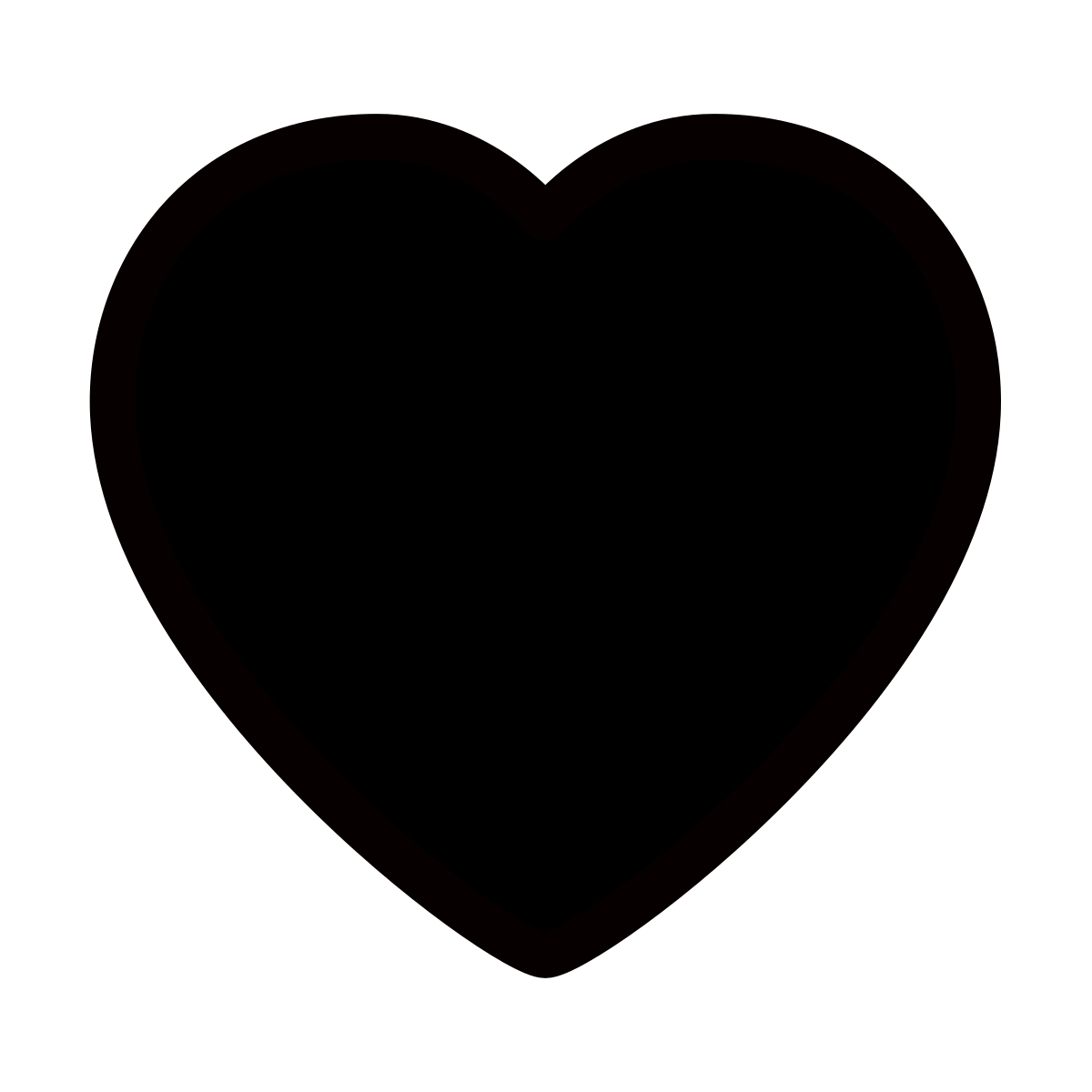 forma thin filled style hearts icon