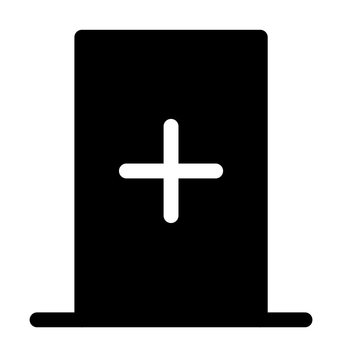 forma thin filled style 医院室 icon