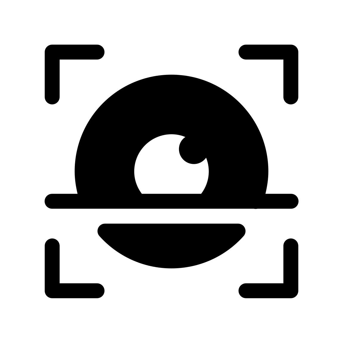 forma thin filled style 아이리스 스캔 icon