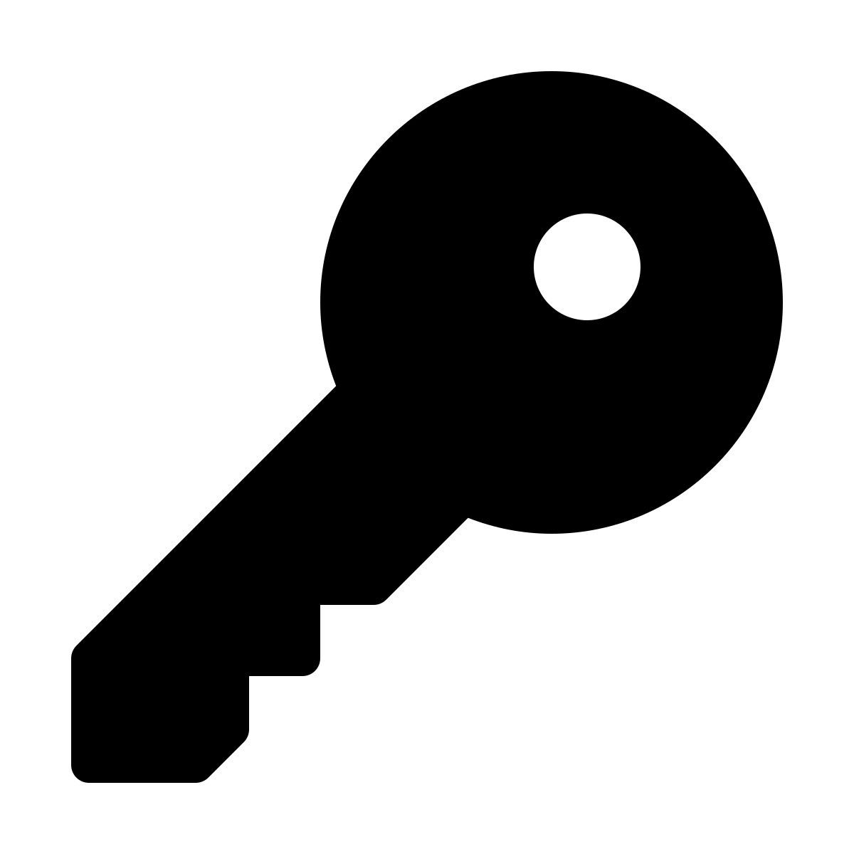 forma thin filled style chiave 2 icon