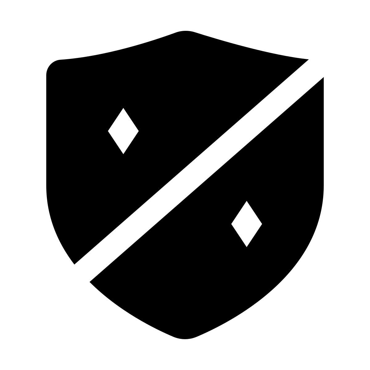 forma thin filled style knight shield icon