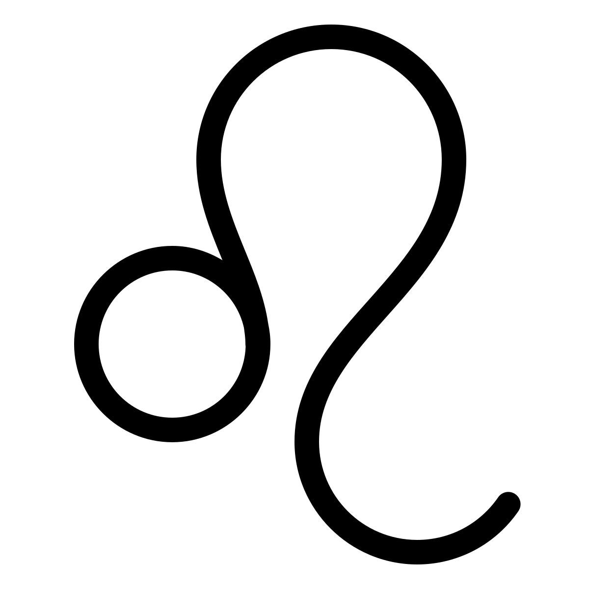 forma thin filled style lion icon