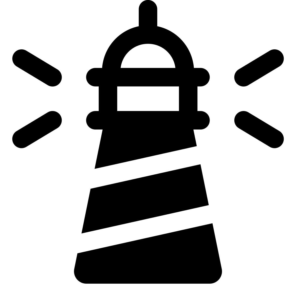 forma thin filled style leuchtturm icon