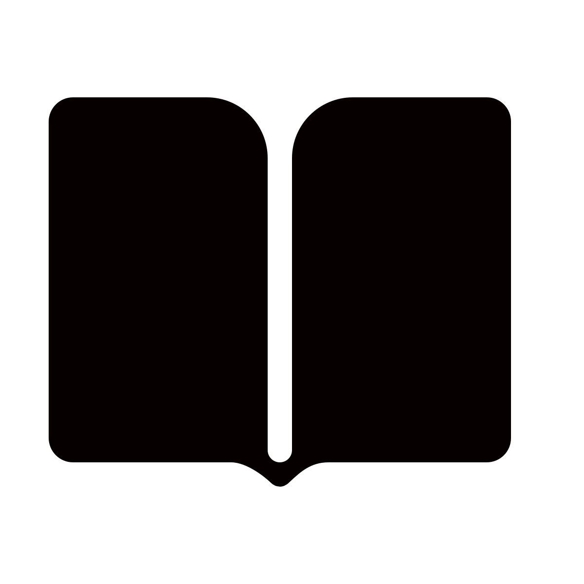 forma thin filled style littérature icon