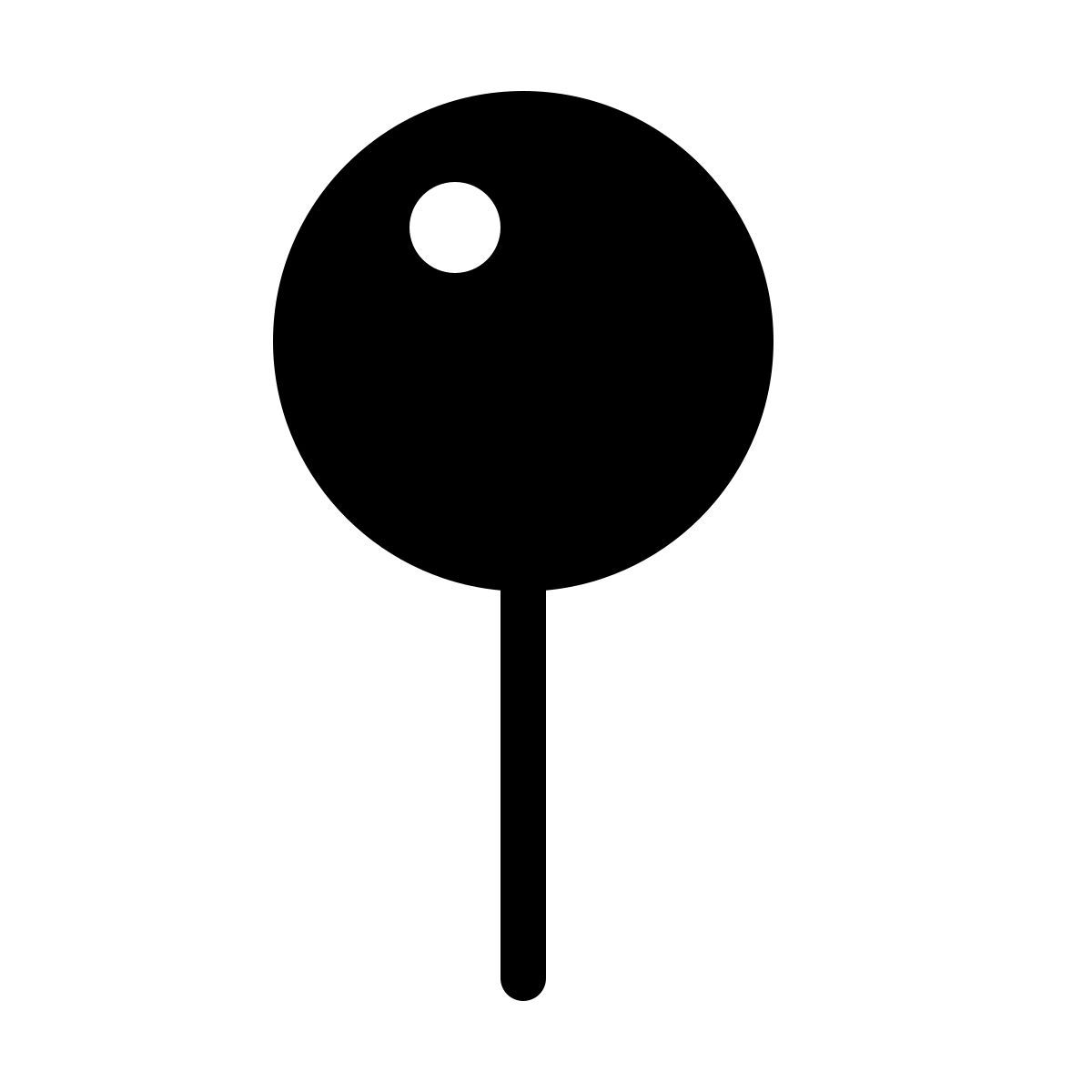 forma thin filled style ubicación actual icon