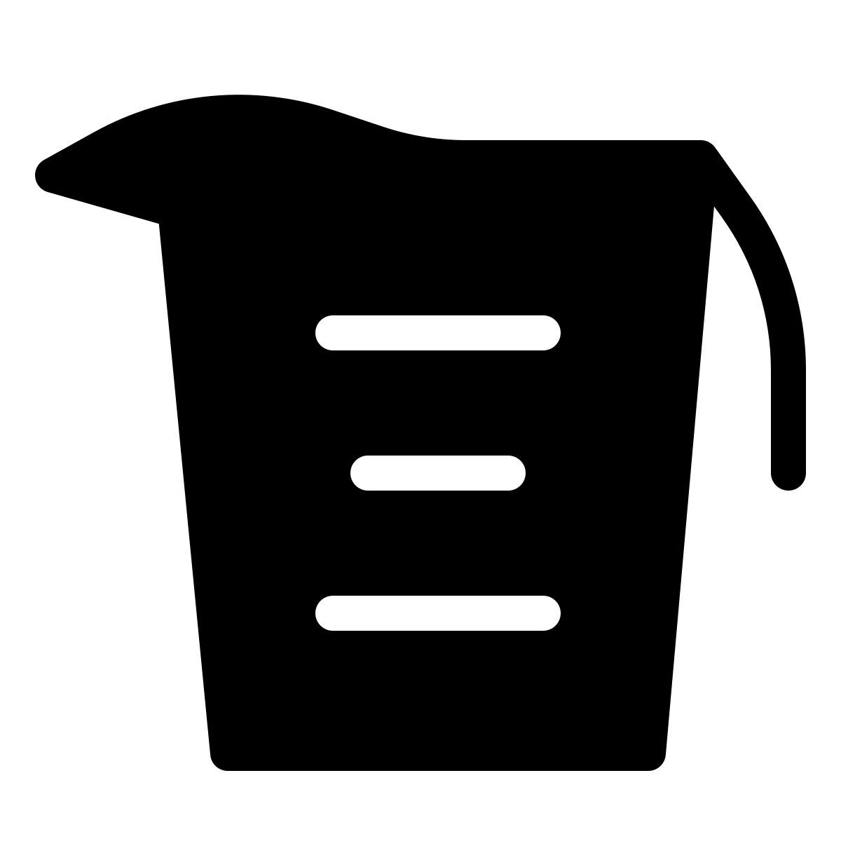 forma thin filled style tasse à mesurer icon