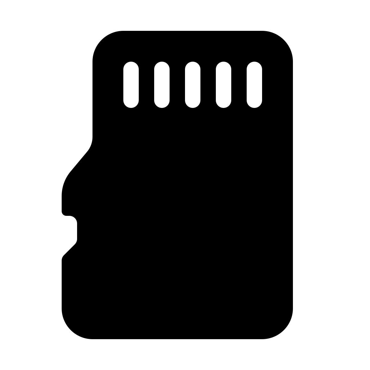 forma thin filled style micro sd icon
