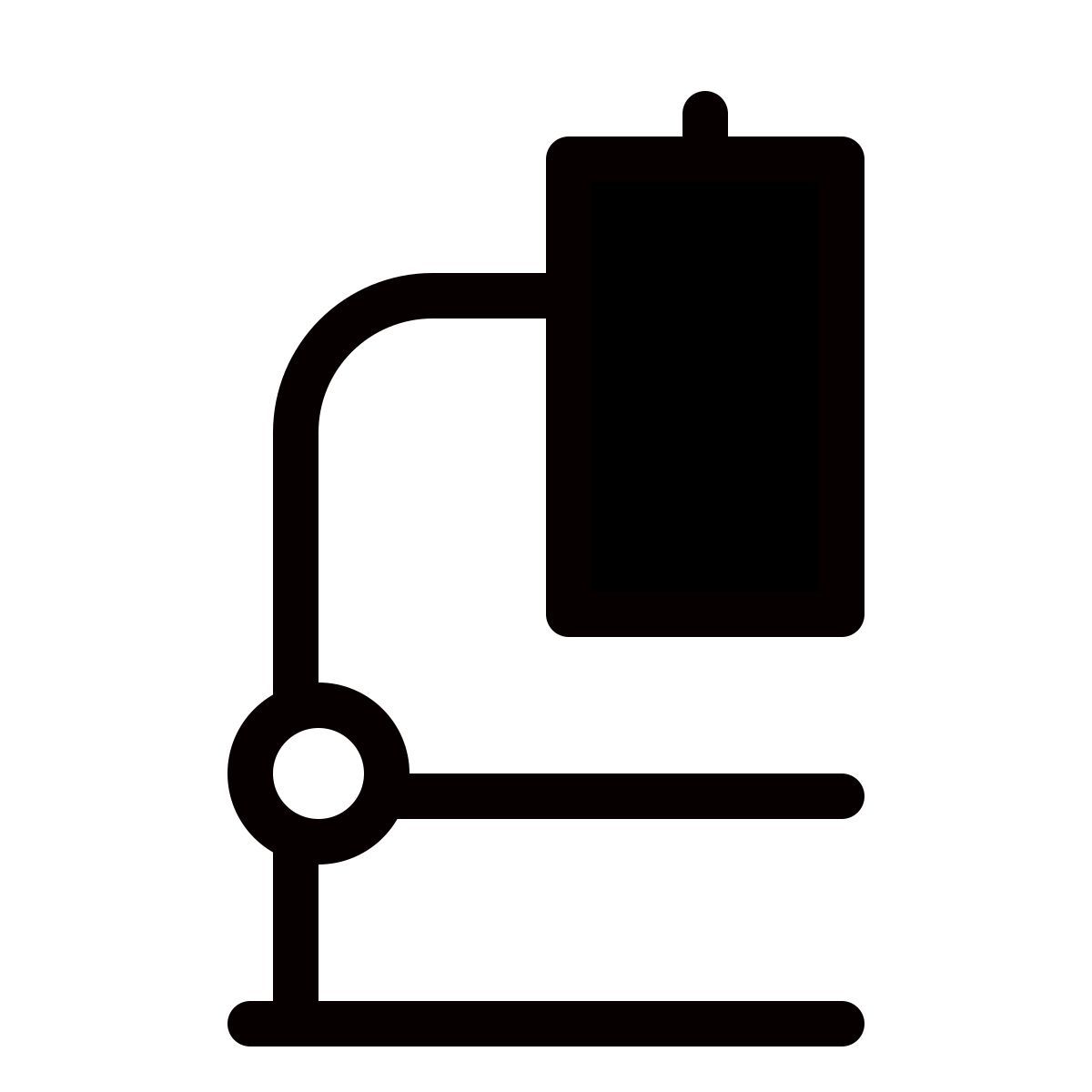 forma thin filled style 현미경 icon