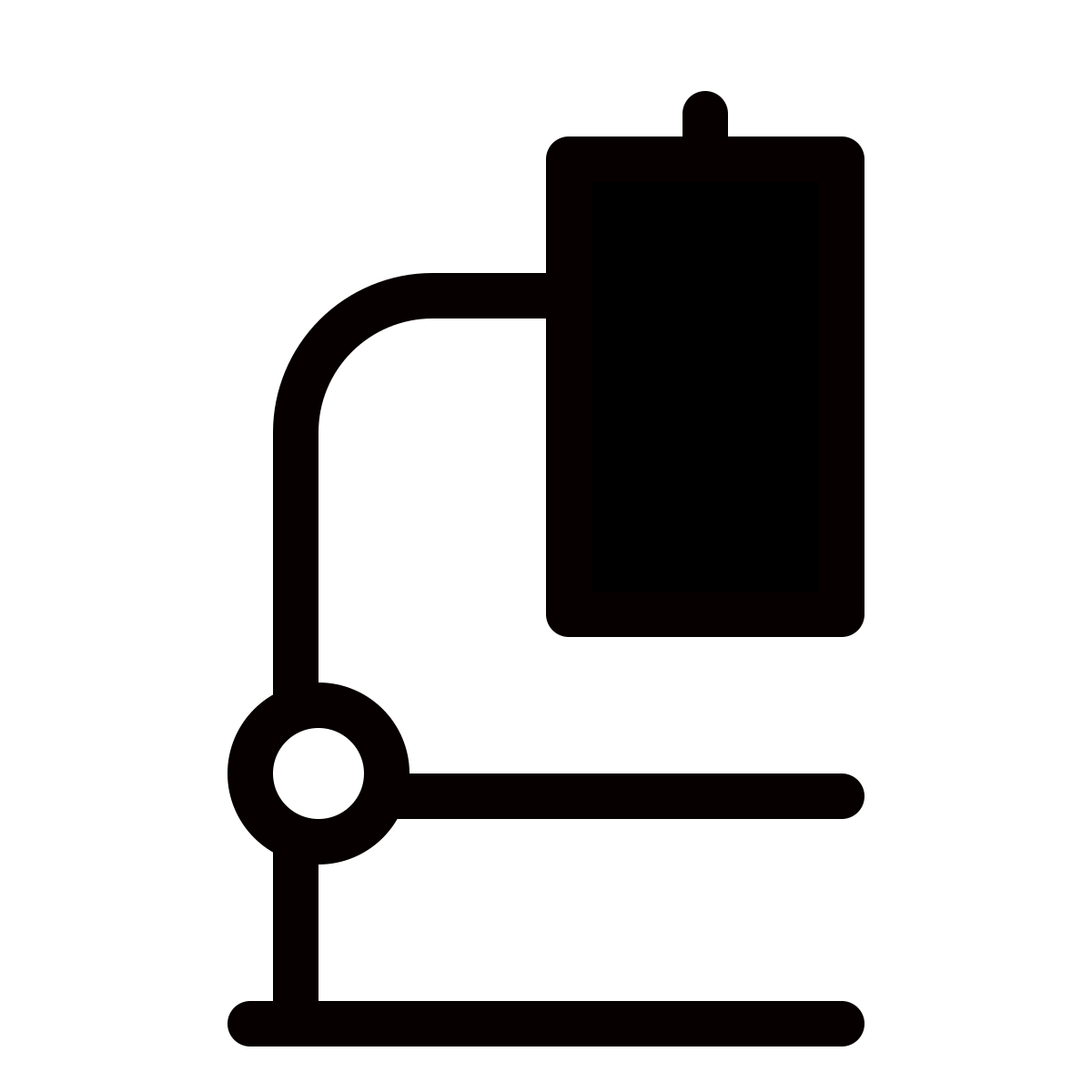forma thin filled style microscope icon