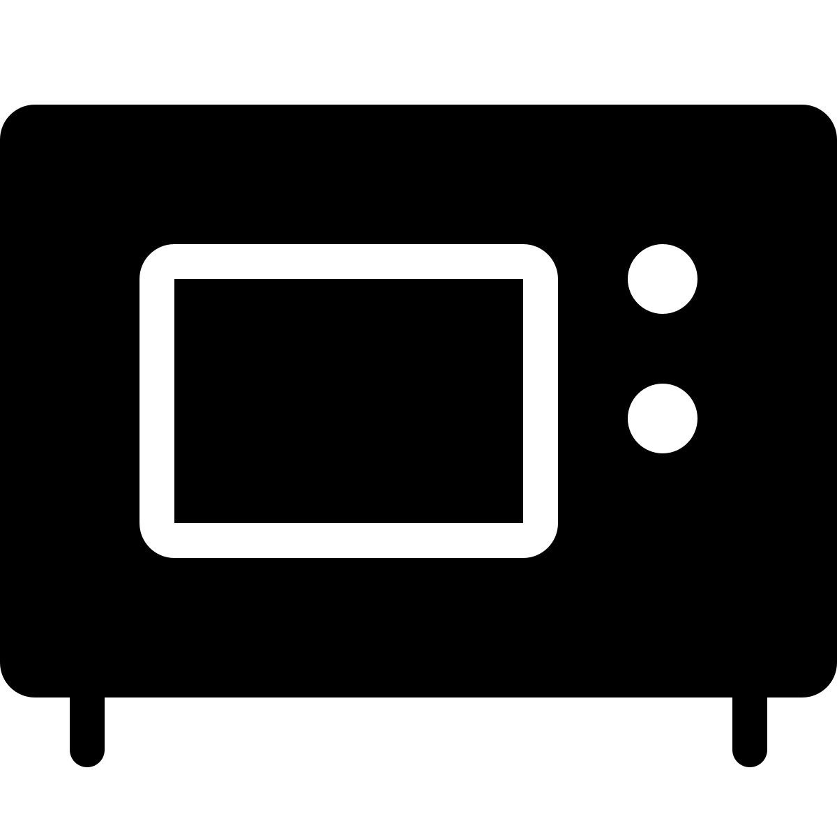 forma thin filled style 마이크로파 icon