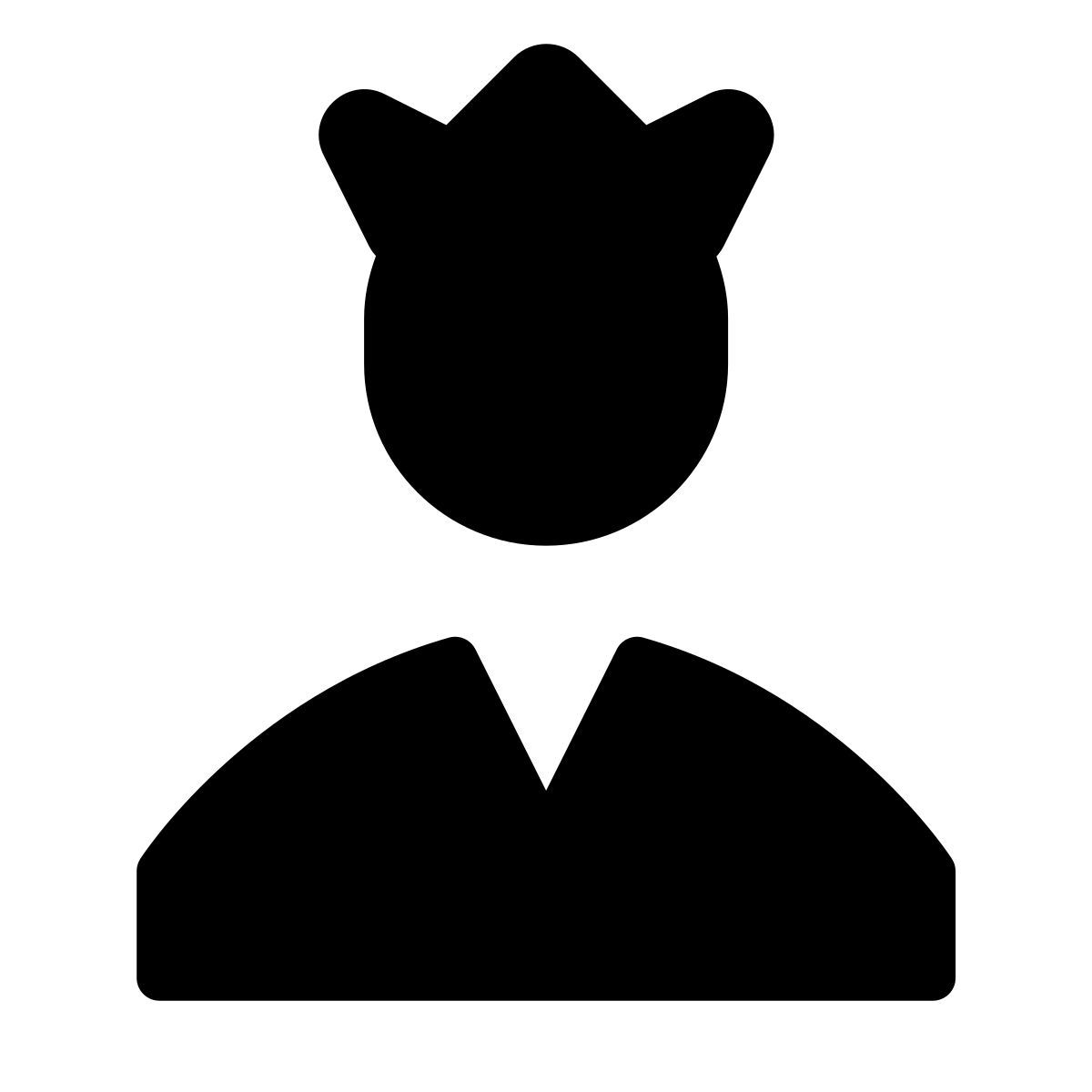 forma thin filled style 중재자 남성 icon