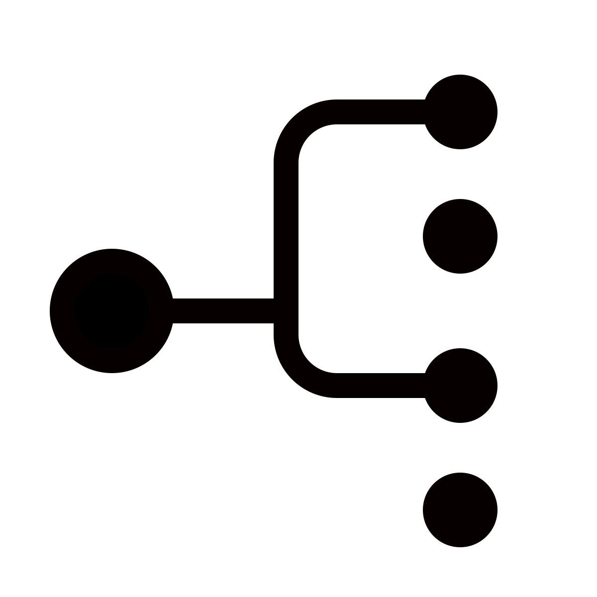 forma thin filled style multicast icon