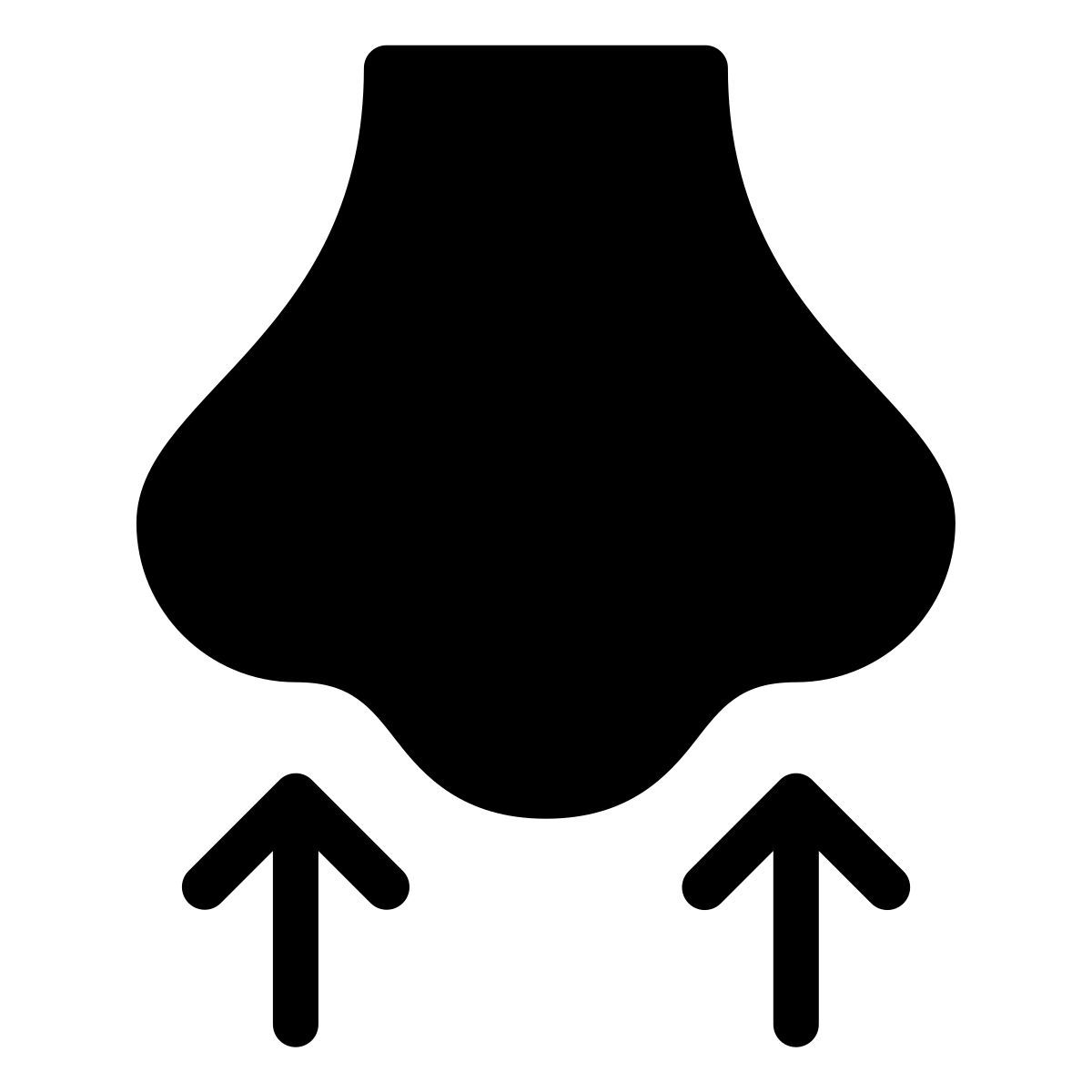 forma thin filled style smelling icon