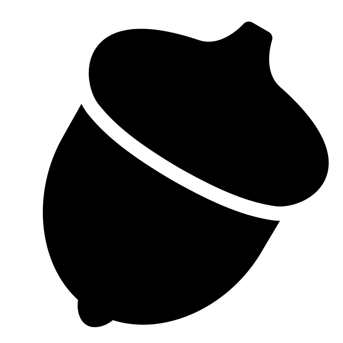 forma thin filled style nut icon