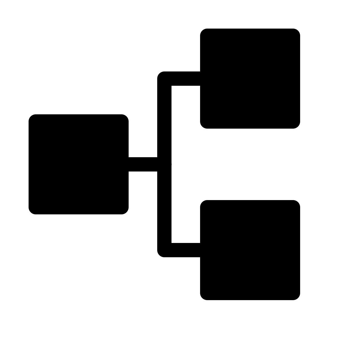 forma thin filled style 병렬 작업 icon