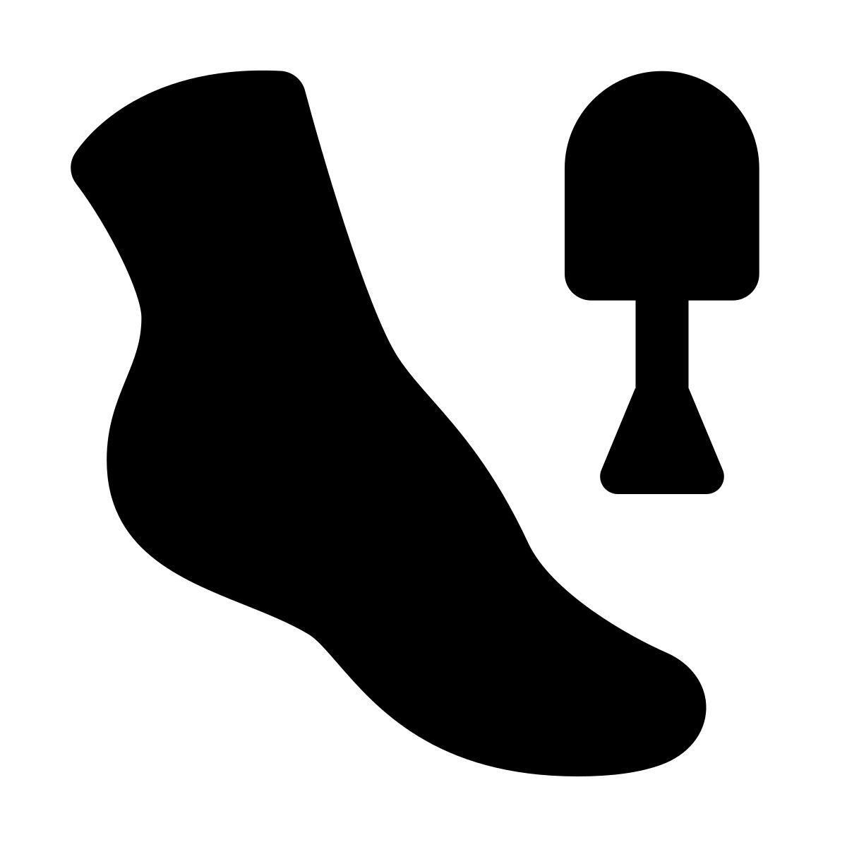forma thin filled style pedicure icon